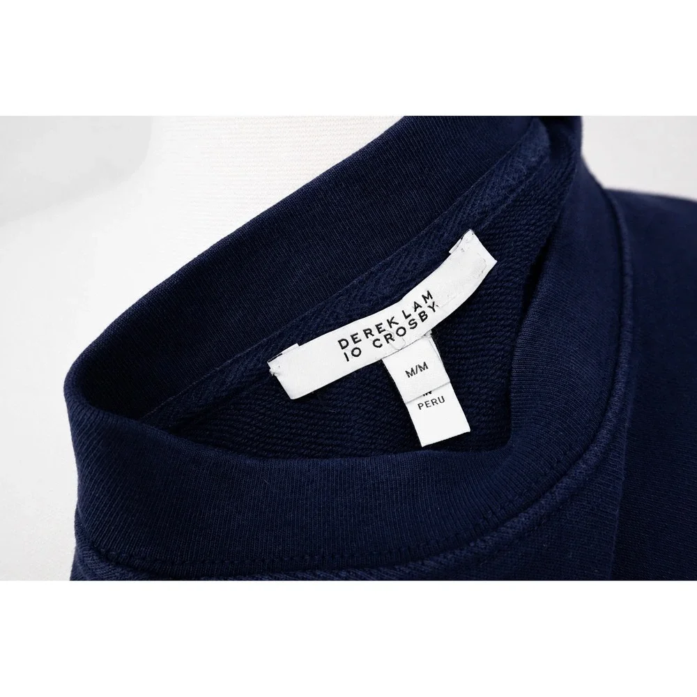 Derek Lam 10 Crosby Camden Sweater Dress Size M Merino Wool Button Shoulder Knit